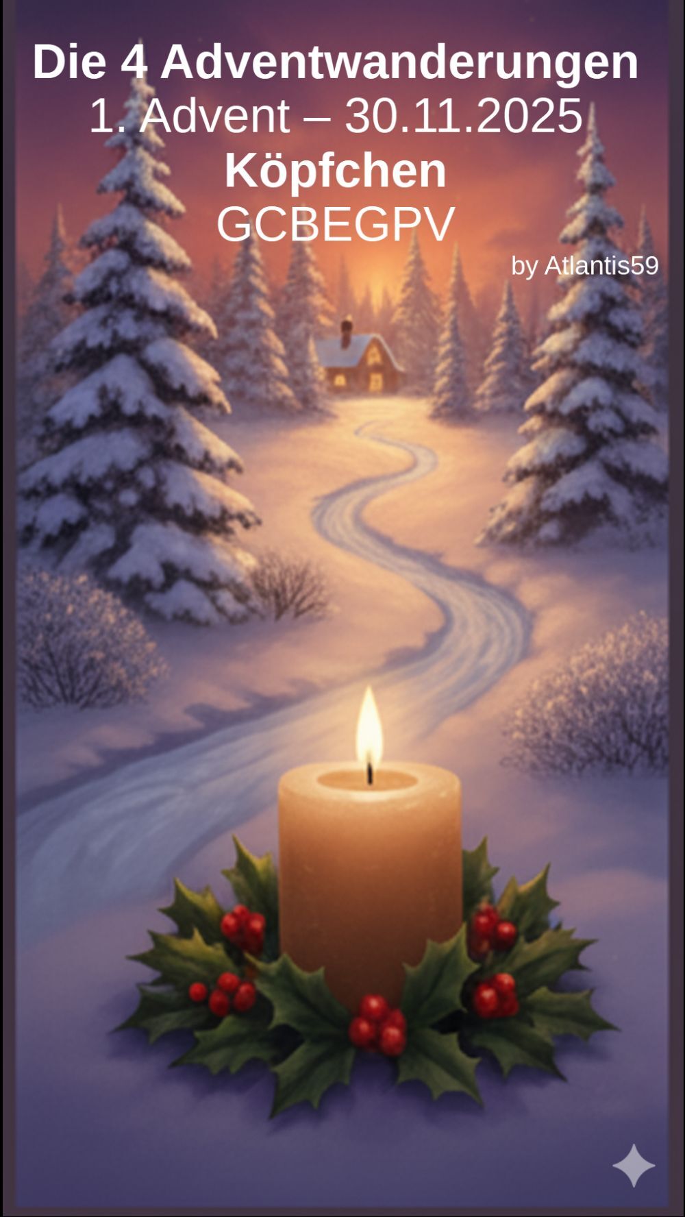  Wanderung zum 1. Advent - Köpfchen</span></span></span></span></span><span style=