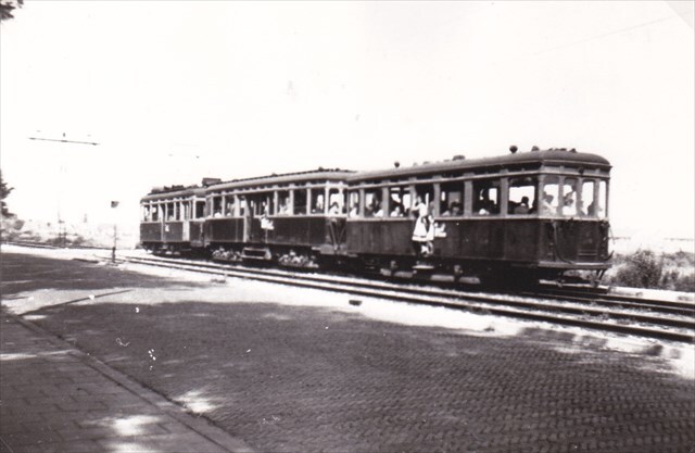 Historische foto van de halte