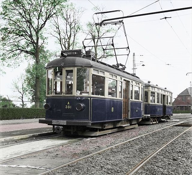 Historische foto van de halte