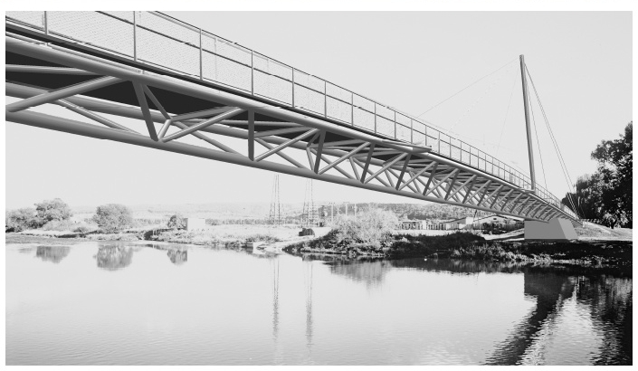 Nová lávka přes Berounku