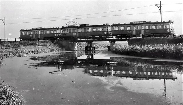 Historische foto van de halte