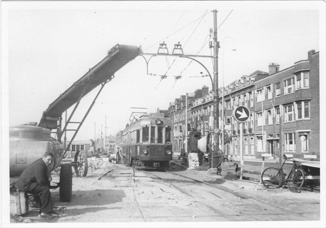 Historische foto van de halte