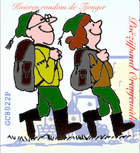 kuieren langs Poëzijpaad Oranjewâld