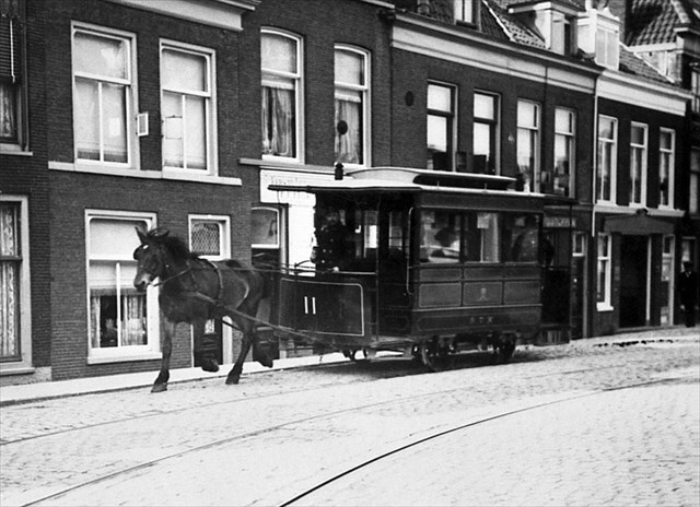 Historische foto van de halte