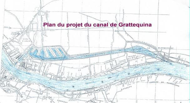 plan du canal de garattequina (non réalisé)