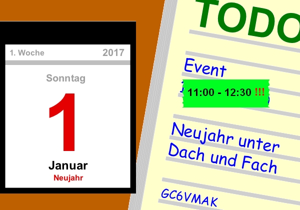 Neujahr unter Dach und Fach