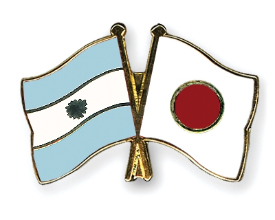 Argentin and Japa flags