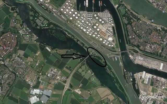 Satellietfoto Brielse Meer