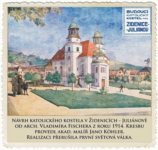 Kostel sv. Cyrila a Metoděje, návrh z roku 1914