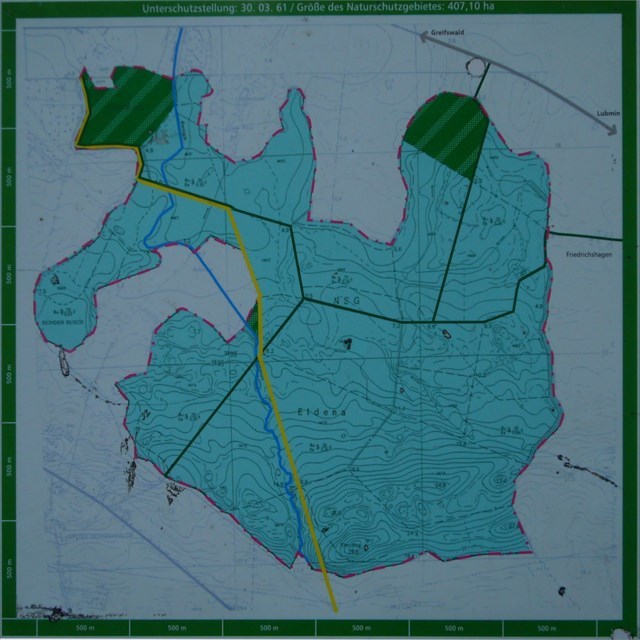 Karte des NSG Eldena