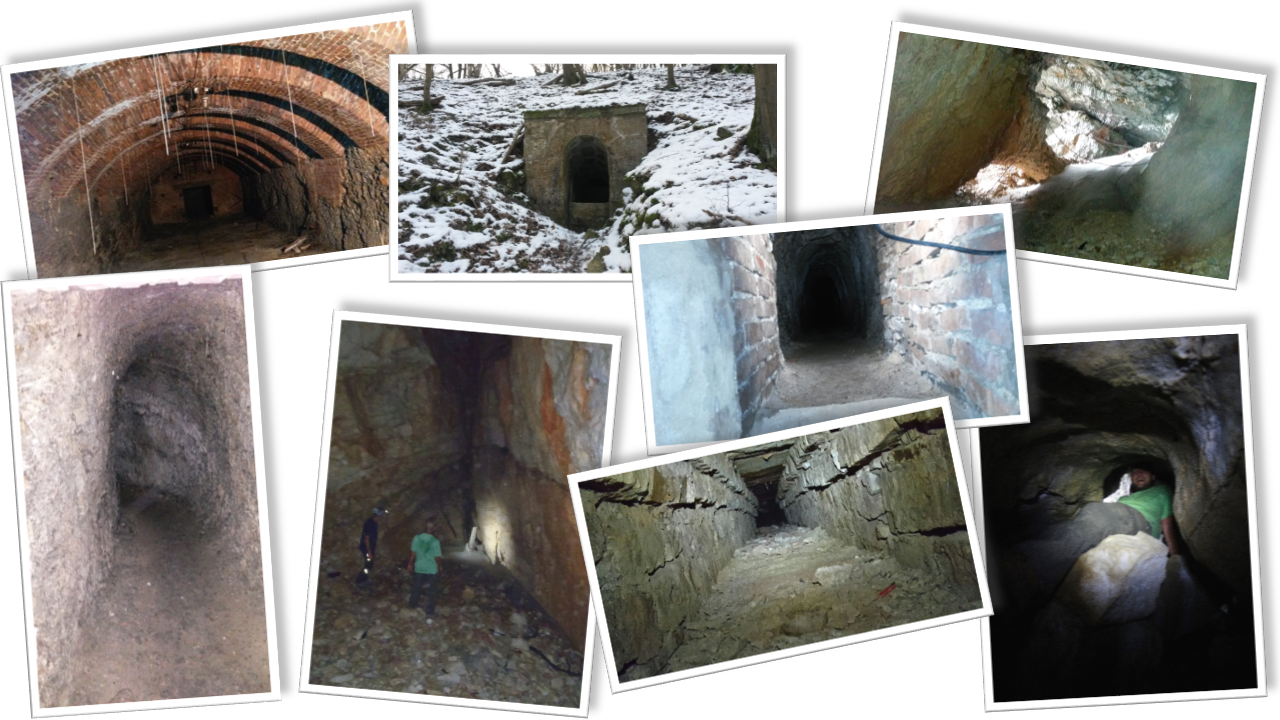 Höhlen, Tunnels und Stollen