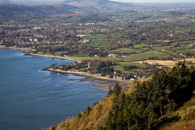 Rostrevor viewed from the cache site