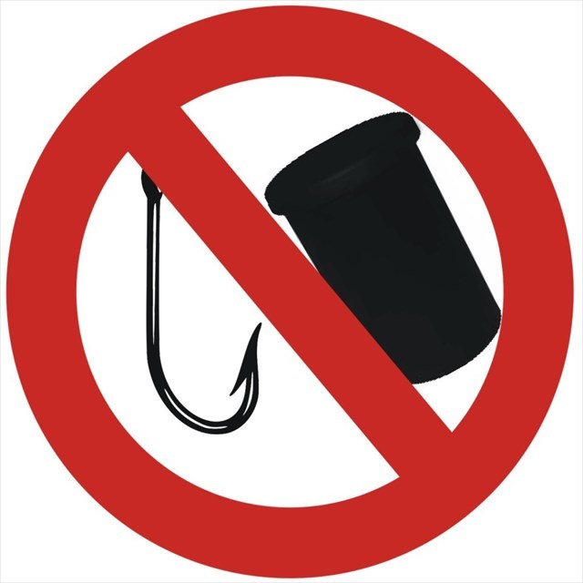 no fishing for geocaches
