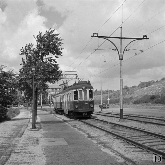 Historische foto van de halte