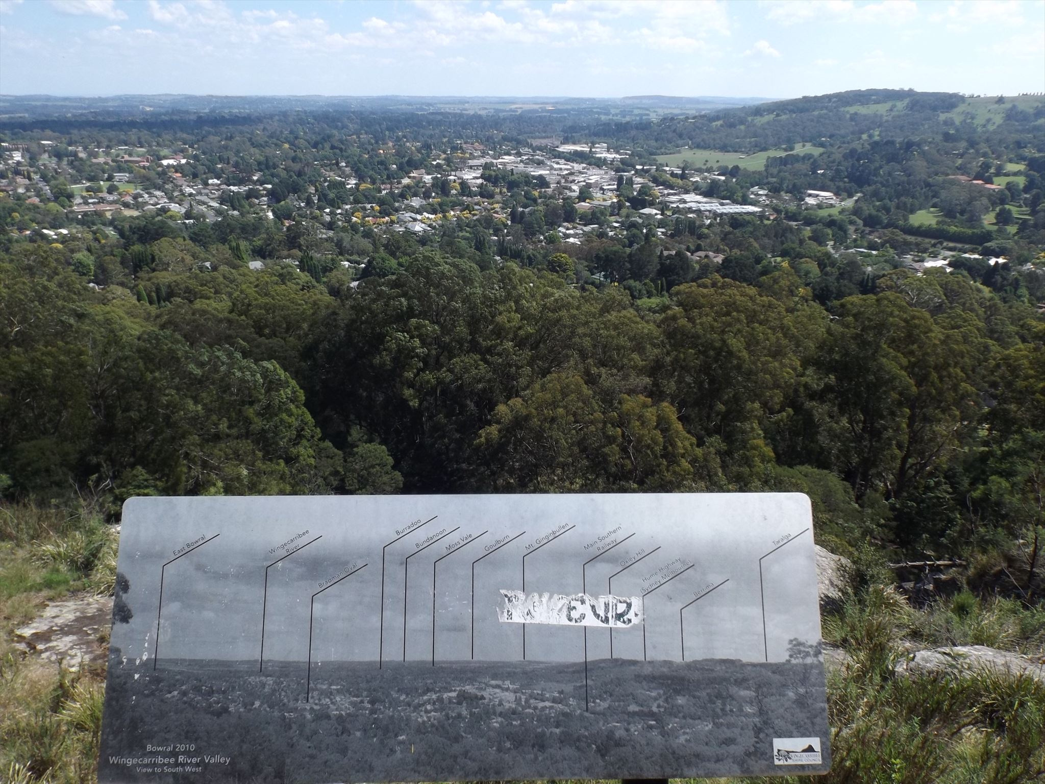 Bowral Lookout, Mt Gibraltar, Bowral, NSW, Australia Scenic Roadside