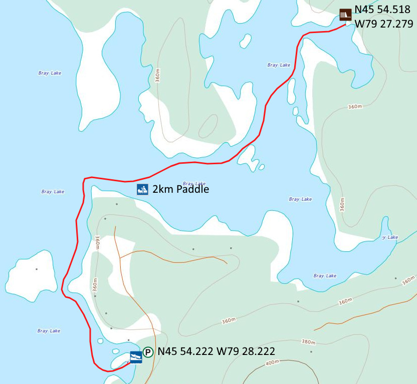 Bray Lake Dam Machar Twp, ON Water Dams on