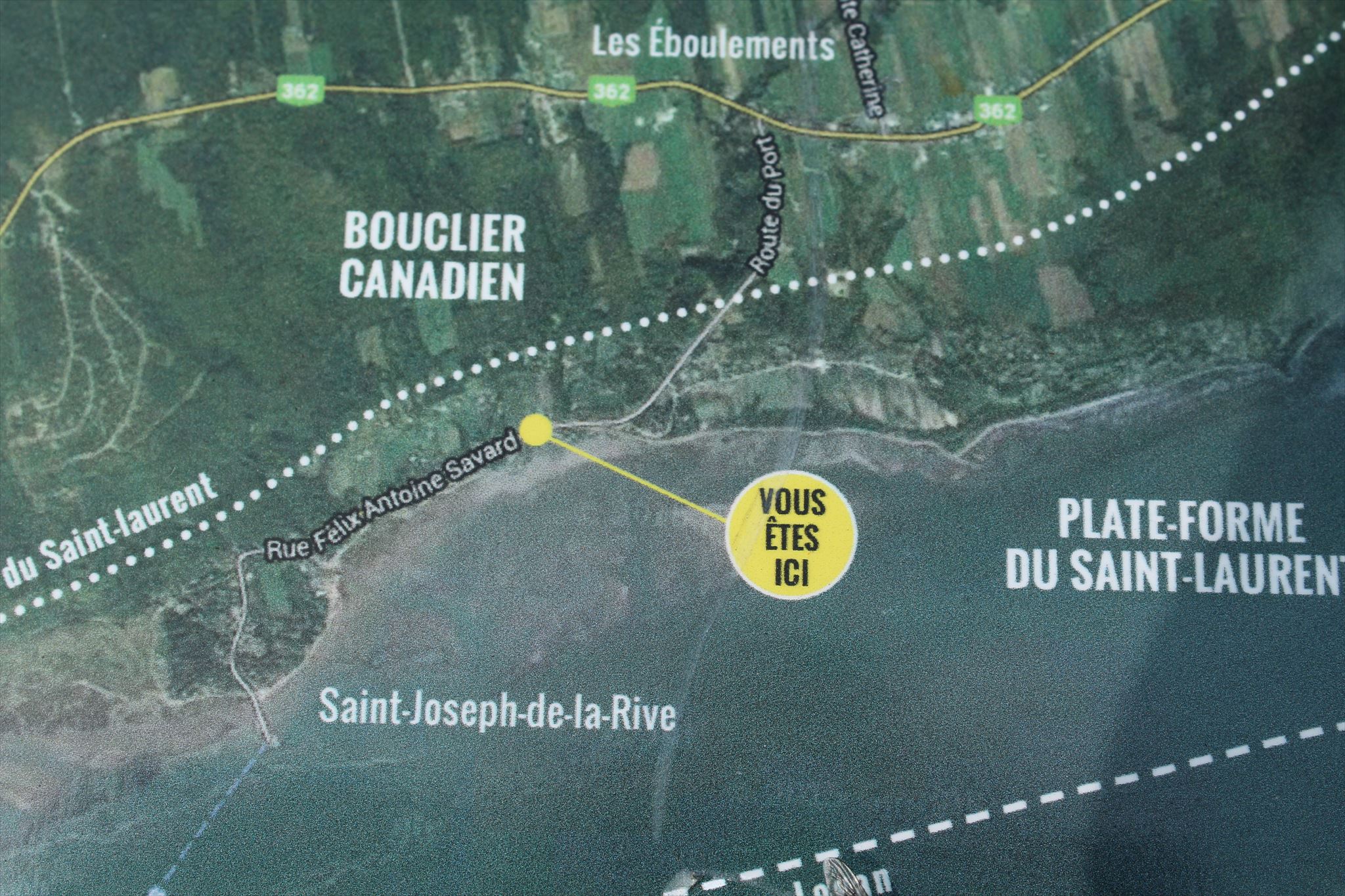 Vous Êtes Ici Rue Antoine Félix Savard Les Eboulements, Québec