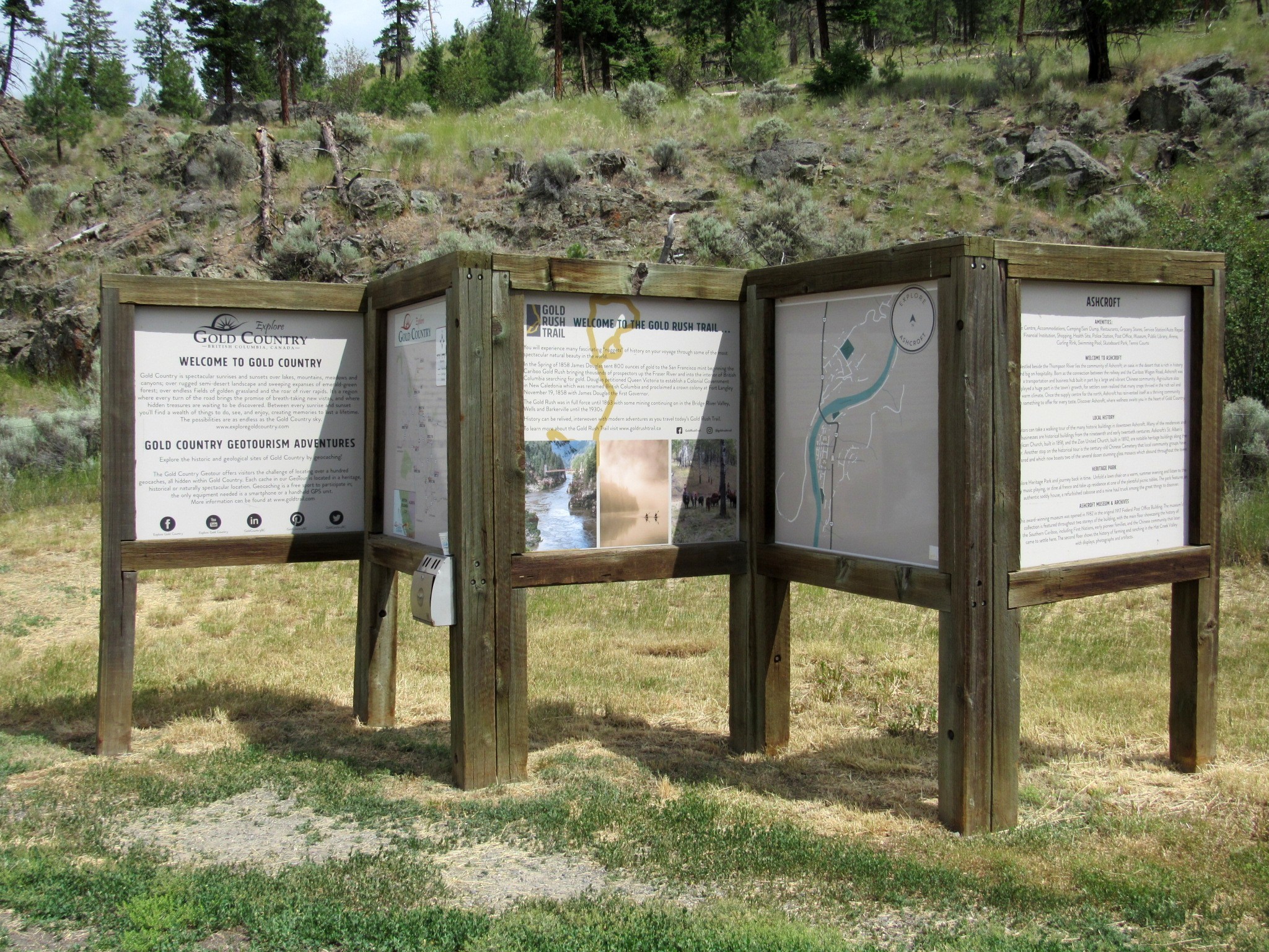 Red Hill Rest Area - Ashcroft, British Columbia - Highway Rest Areas on
