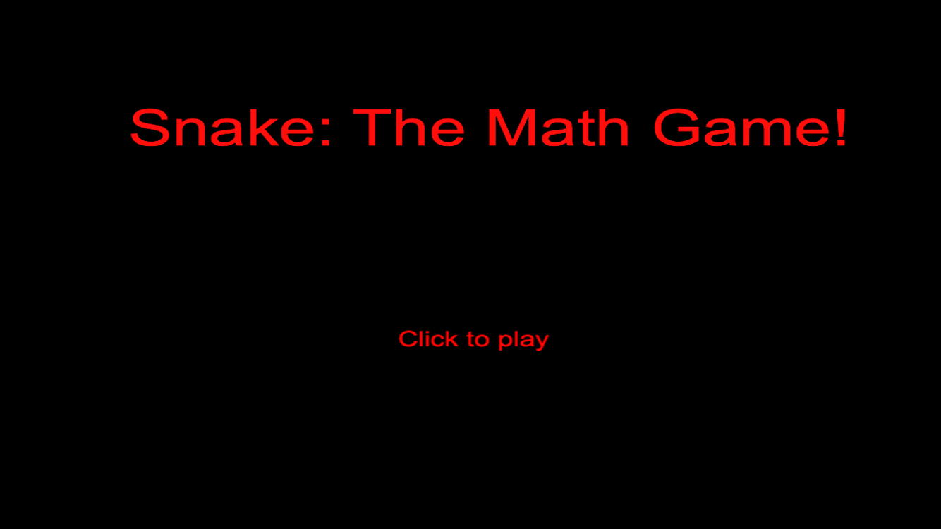 Play 'Snake The Math Game' on GameSalad Arcade