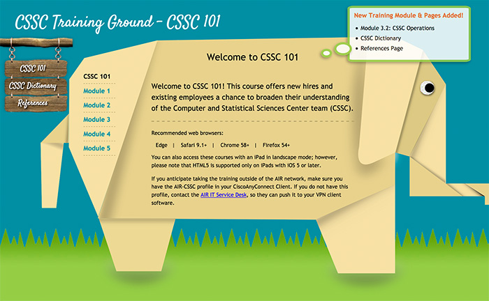 CSSC 101 Landing Page Screenshot