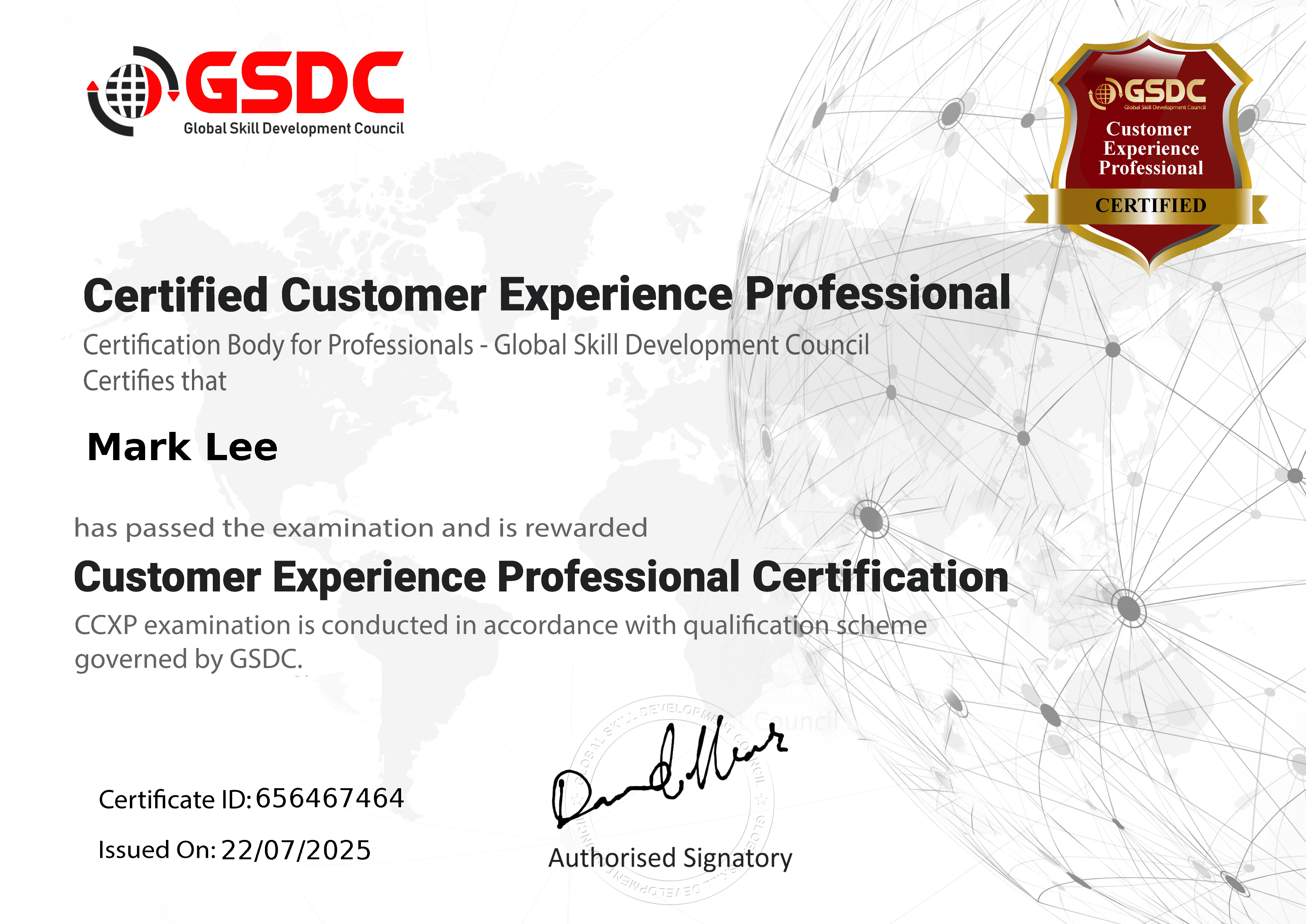 customer experience certification