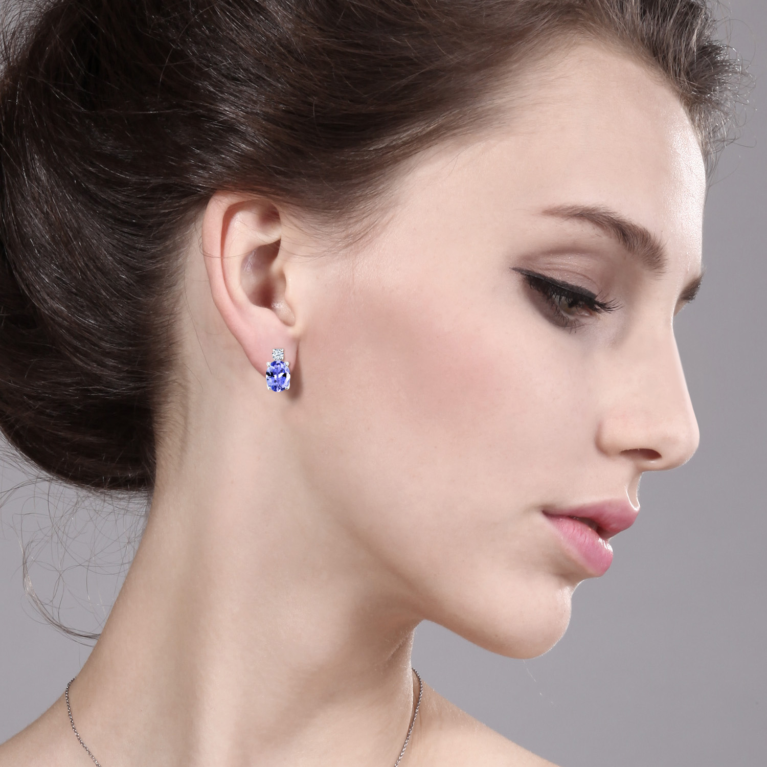 14k White Gold Onyx Earrings For Women (2.6Cttw, GemstoneDecember Birthstone, - Picture 148 of 154