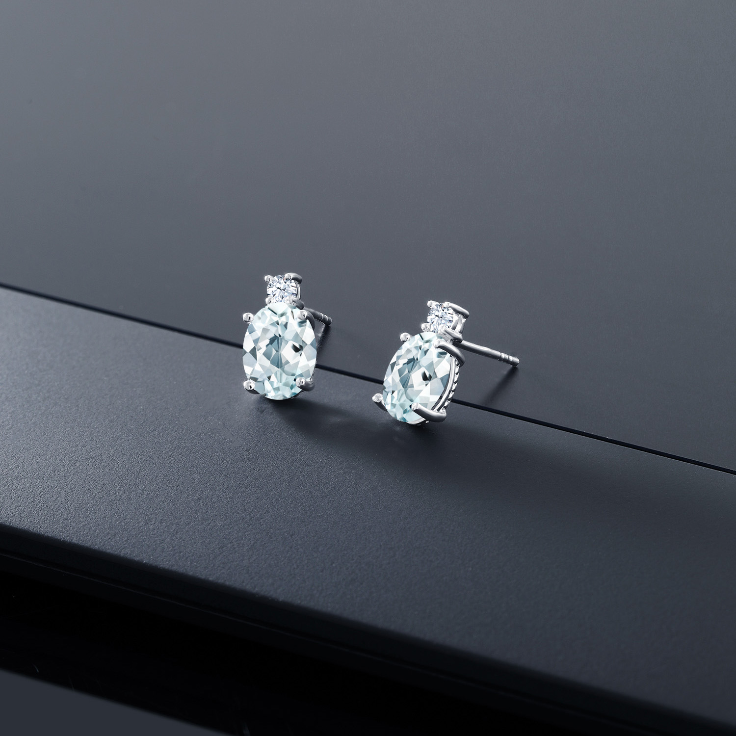 14k White Gold Onyx Earrings For Women (2.6Cttw, GemstoneDecember Birthstone, - Picture 23 of 154