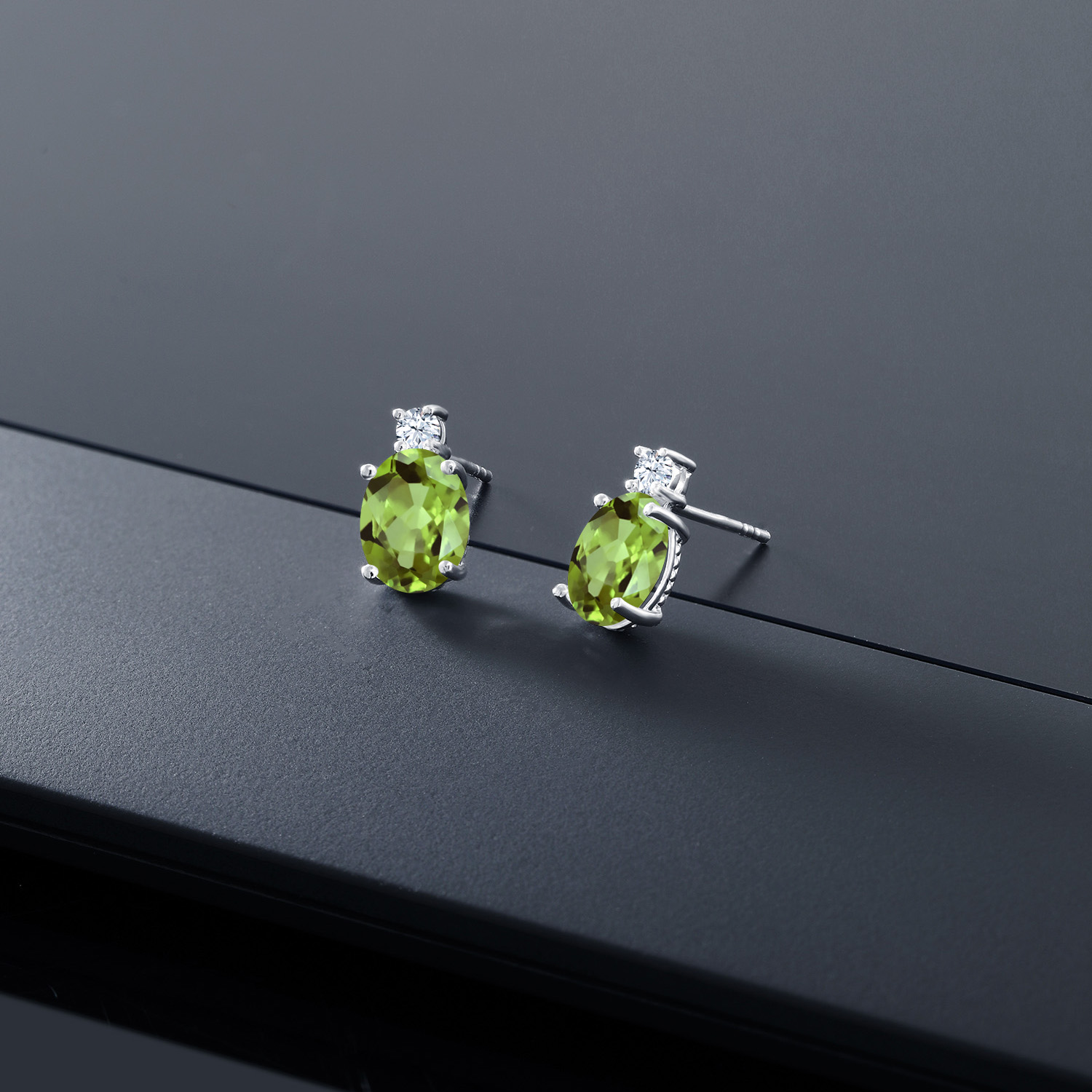 14k White Gold Onyx Earrings For Women (2.6Cttw, GemstoneDecember Birthstone, - Picture 105 of 154