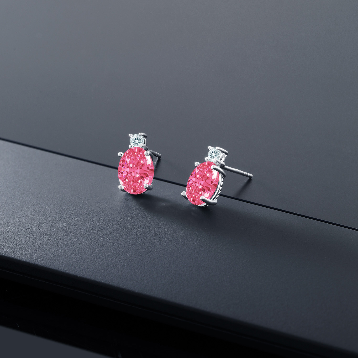 14k White Gold Onyx Earrings For Women (2.6Cttw, GemstoneDecember Birthstone, - Picture 72 of 154