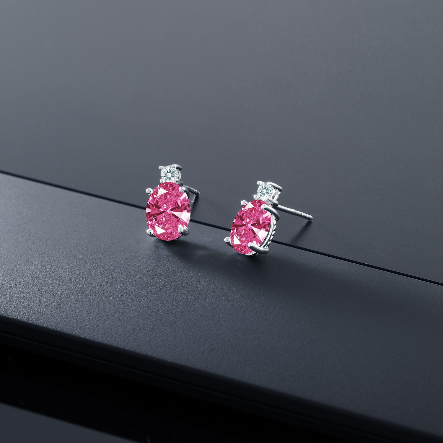 14k White Gold Onyx Earrings For Women (2.6Cttw, GemstoneDecember Birthstone, - Picture 124 of 154