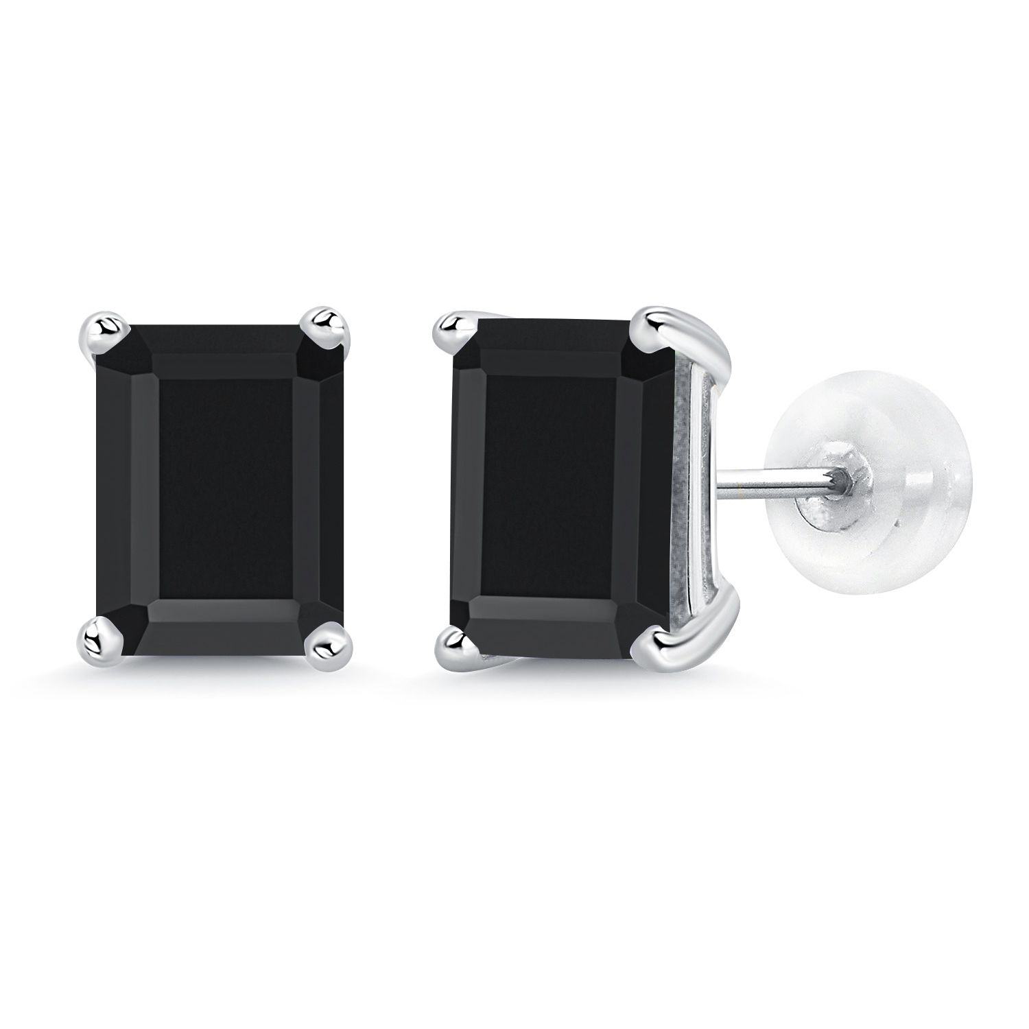 14K White Gold Amethyst Stud Earrings For Women (3.00 Cttw, Gemstone February - Picture 49 of 102