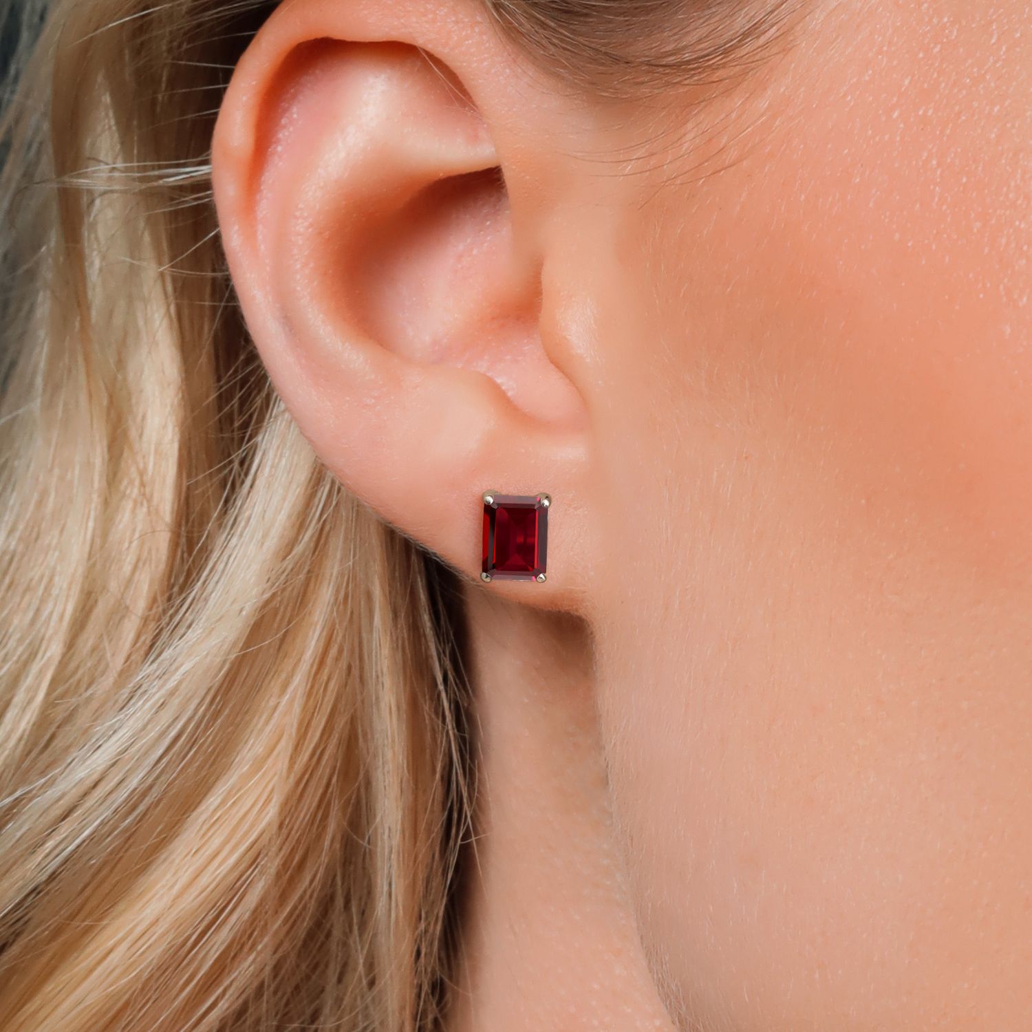 14K White Gold Amethyst Stud Earrings For Women (3.00 Cttw, Gemstone February - Picture 39 of 102