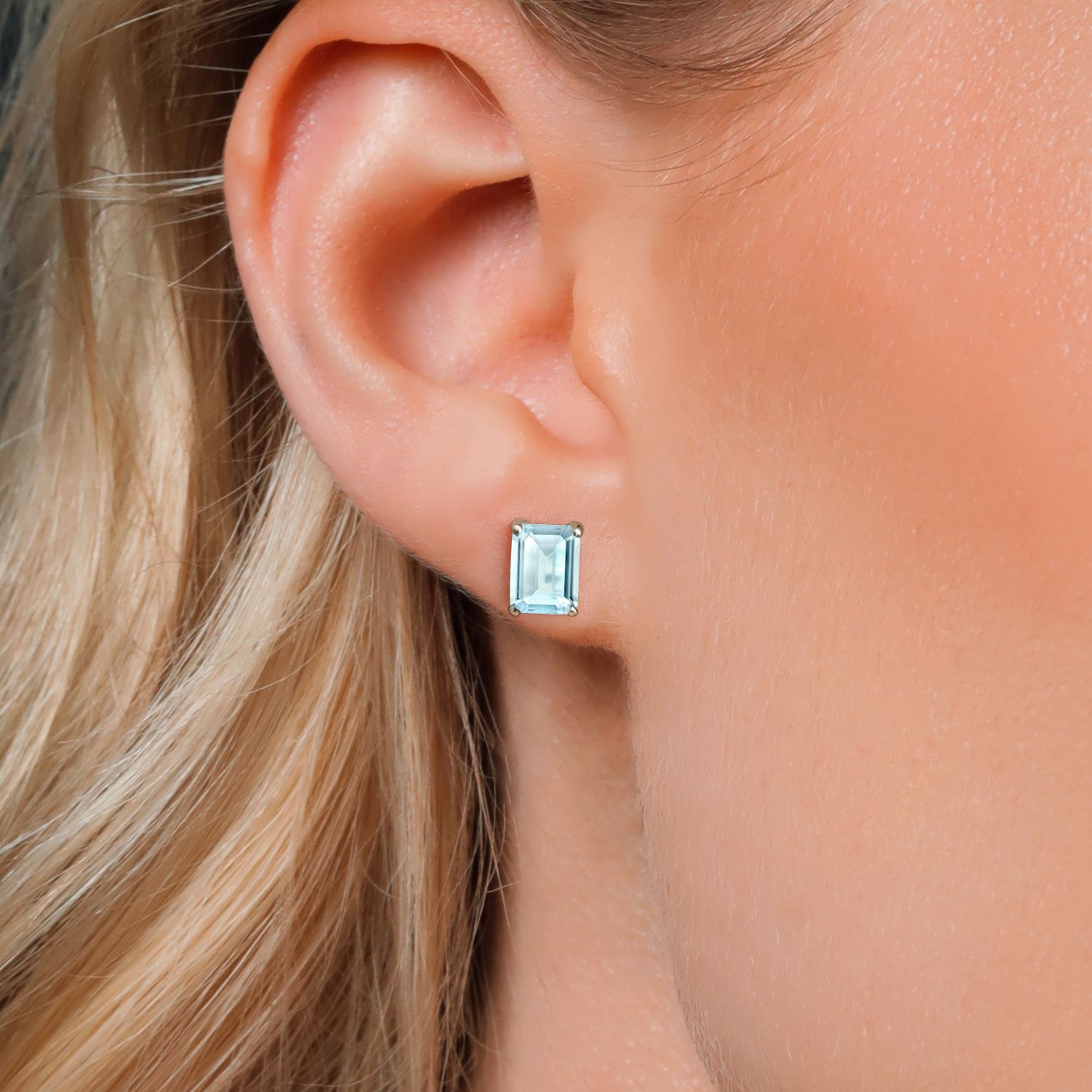 14K White Gold Amethyst Stud Earrings For Women (3.00 Cttw, Gemstone February - Picture 81 of 102