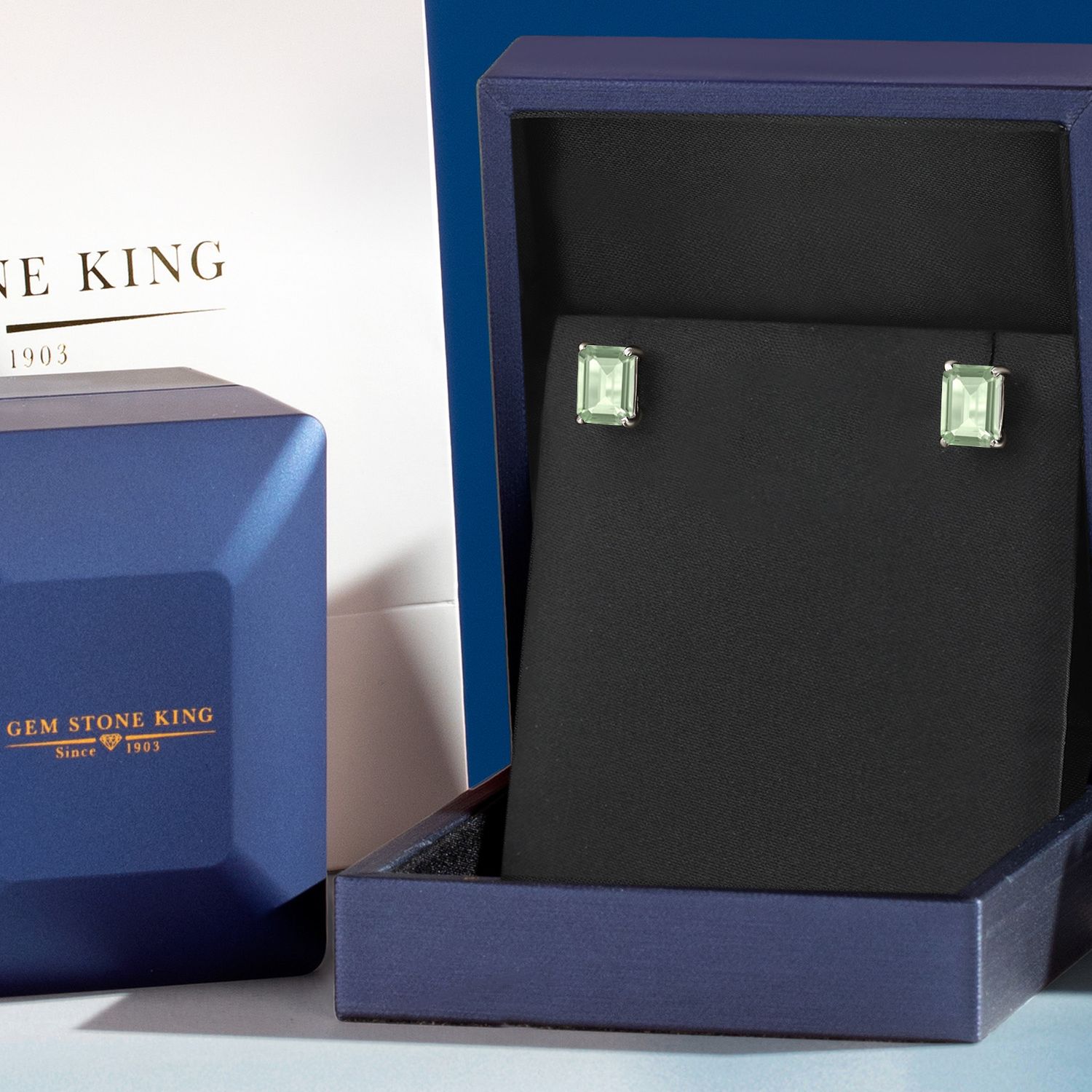 14K White Gold Amethyst Stud Earrings For Women (3.00 Cttw, Gemstone February - Picture 77 of 102