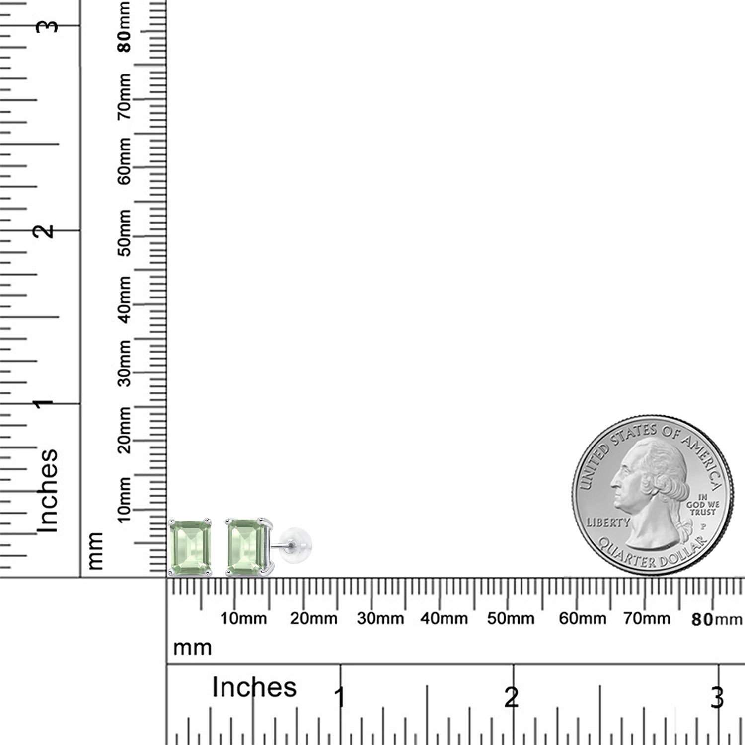 14K White Gold Amethyst Stud Earrings For Women (3.00 Cttw, Gemstone February - Picture 78 of 102