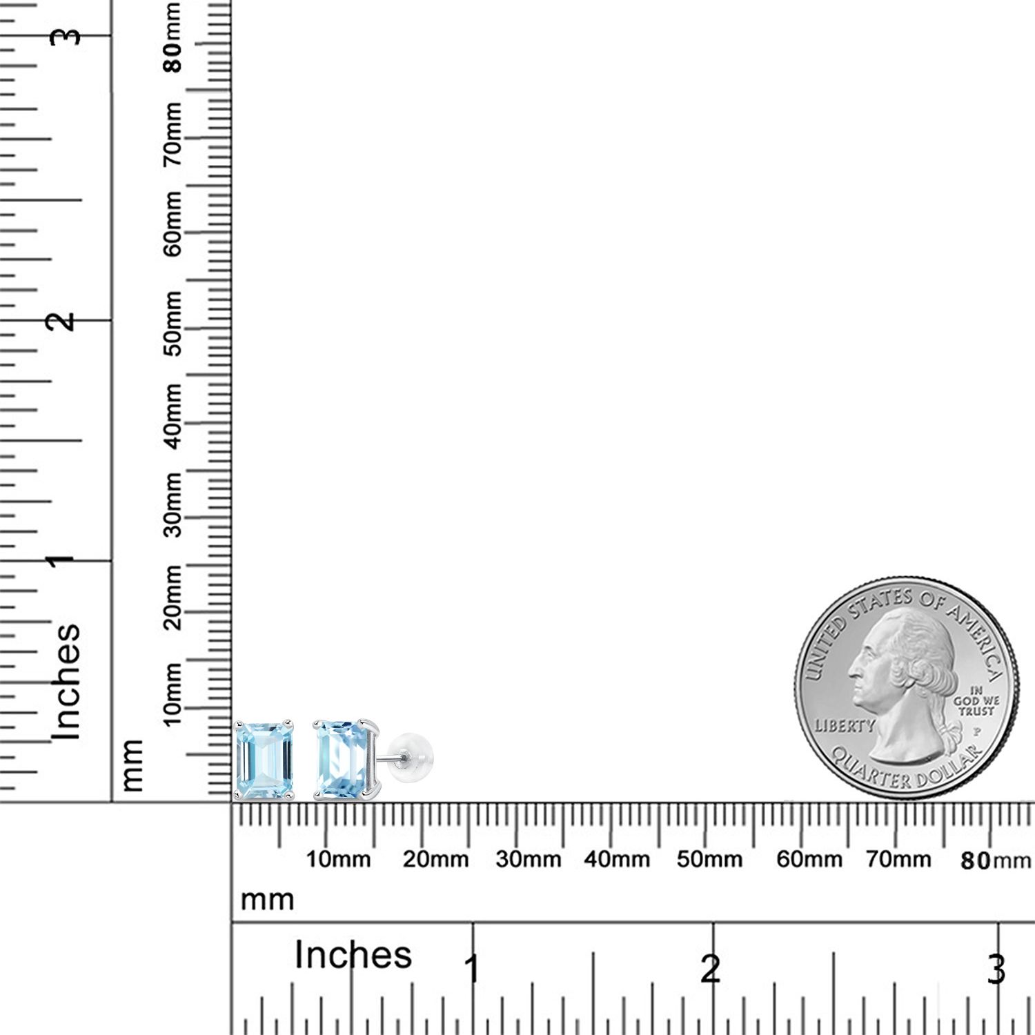 14K White Gold Amethyst Stud Earrings For Women (3.00 Cttw, Gemstone February - Picture 18 of 102