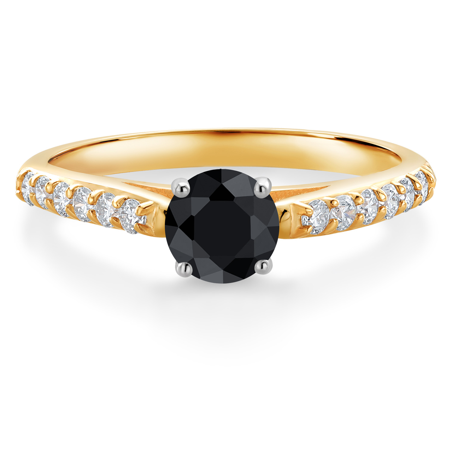 10K Yellow and White Gold Amethyst and White Lab Grown Diamond Engagement - Picture 5 of 72