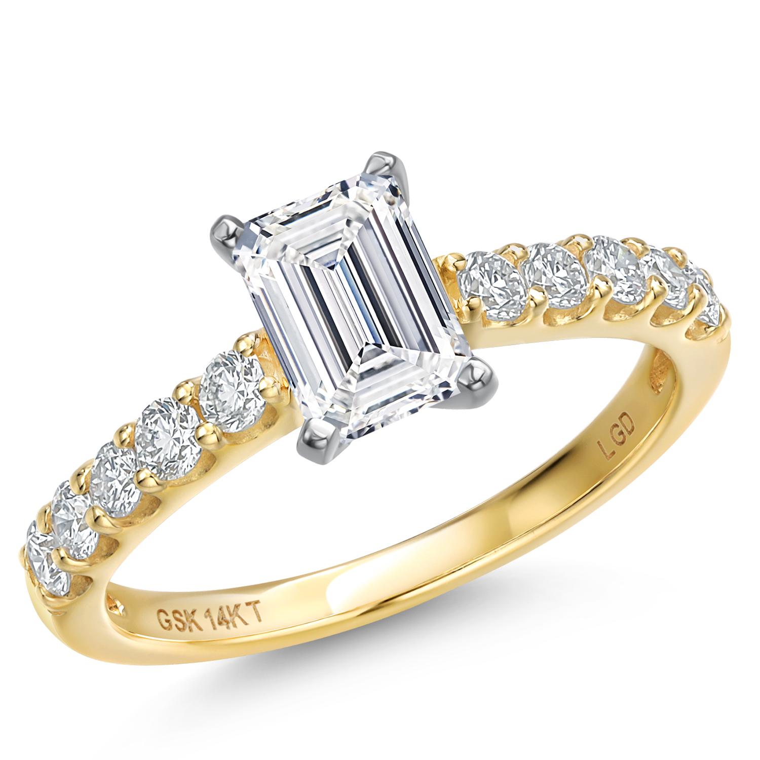 5.38 Cttw IGI Certified Lab Grown Diamond in 14K Two-Tone Gold Engagement Ring