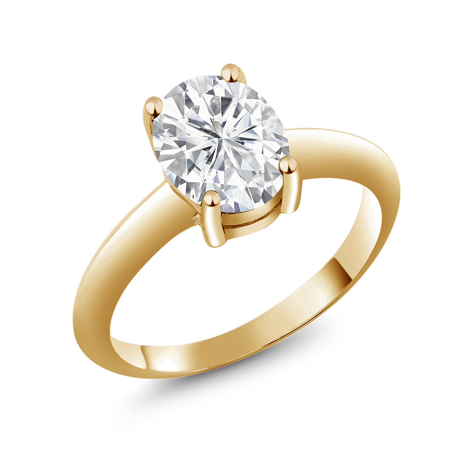 18K Yellow Gold Plated Silver Green Turquoise Solitaire Engagement Ring For - Picture 21 of 39