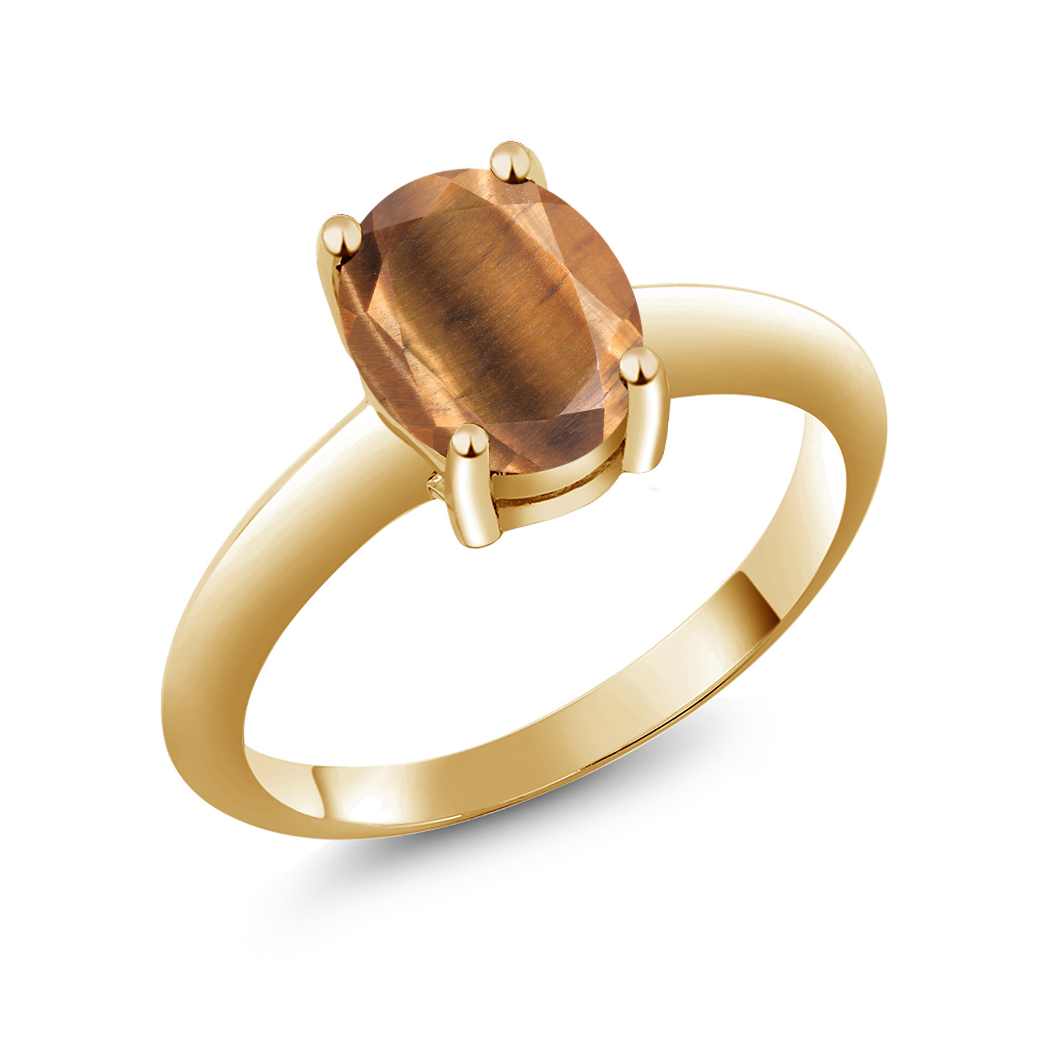 18K Yellow Gold Plated Silver Green Turquoise Solitaire Engagement Ring For - Picture 9 of 39