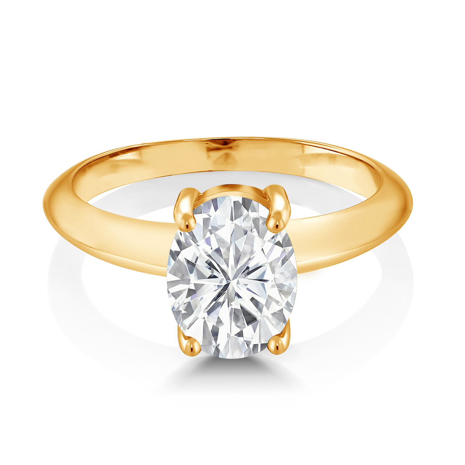 18K Yellow Gold Plated Silver Green Turquoise Solitaire Engagement Ring For - Picture 22 of 39