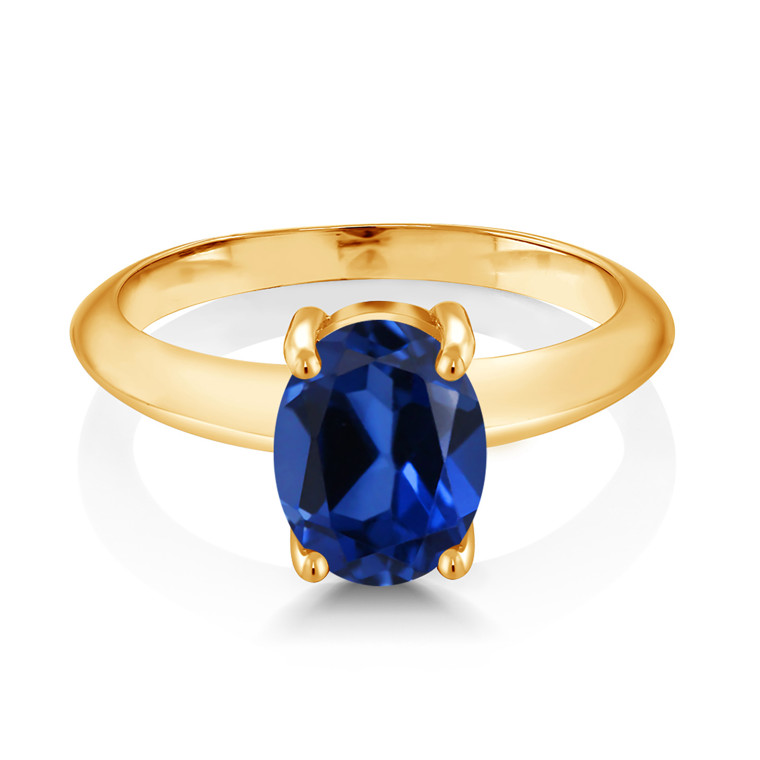 18K Yellow Gold Plated Silver Green Turquoise Solitaire Engagement Ring For - Picture 6 of 39