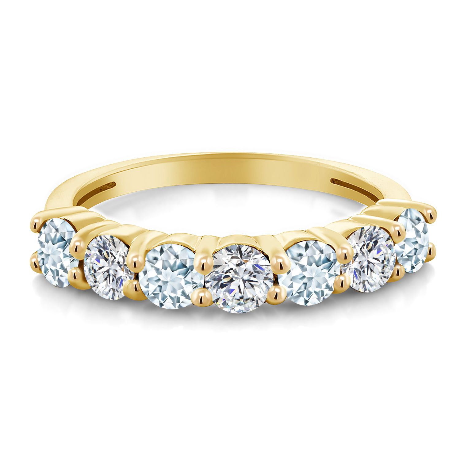 1.15 Ct Purple Amethyst G/H Lab Grown Diamond 18K Yellow Gold Plated Silver Ring - Picture 30 of 44