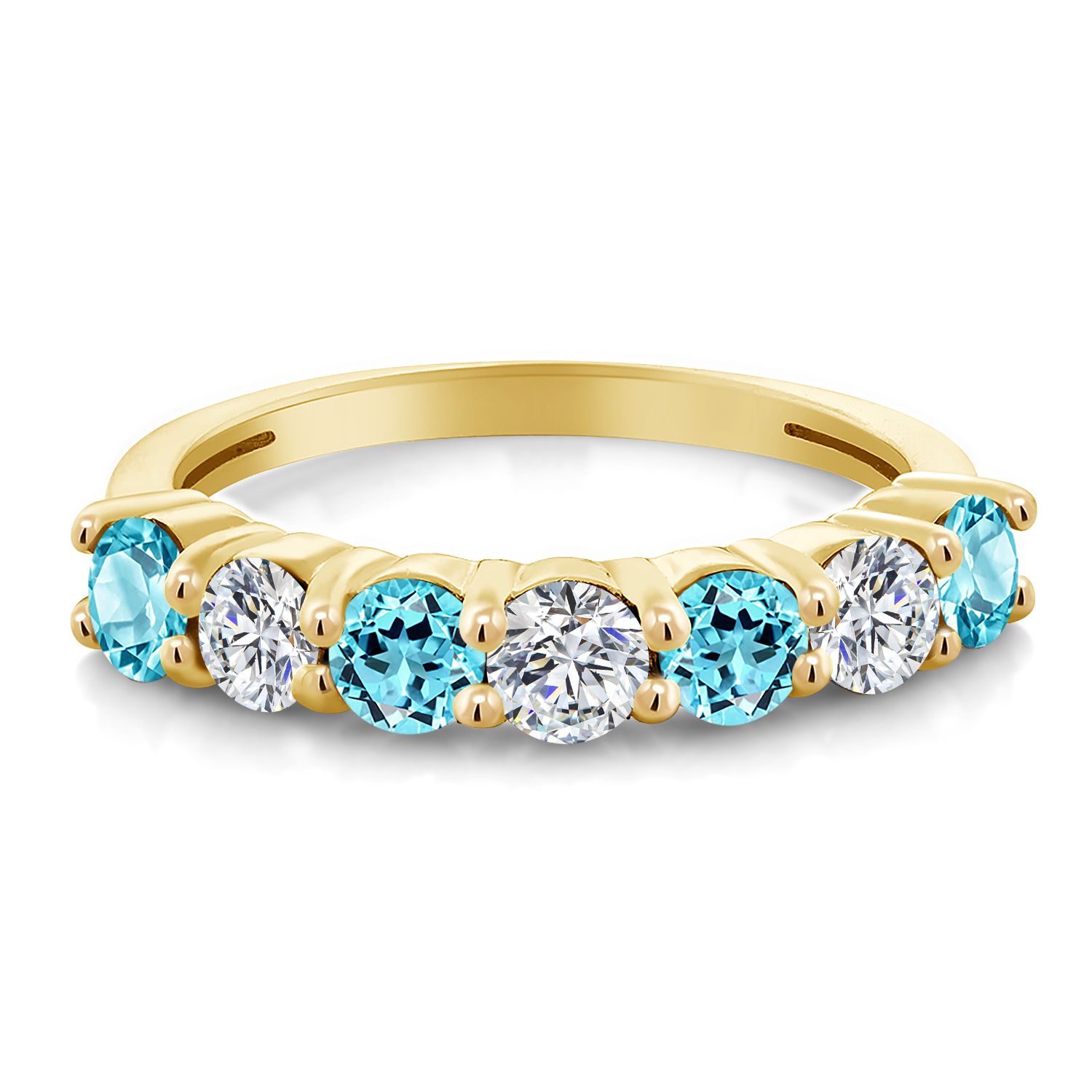 1.15 Ct Purple Amethyst G/H Lab Grown Diamond 18K Yellow Gold Plated Silver Ring - Picture 34 of 44