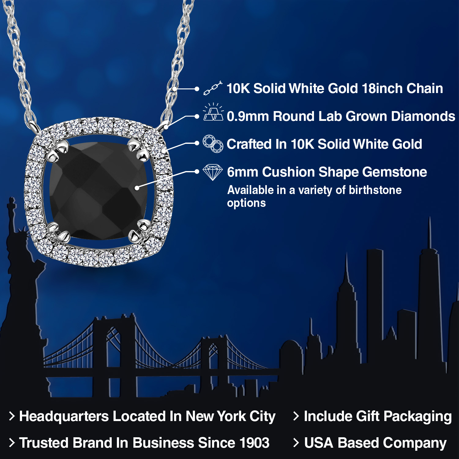 10K White Gold G/H Lab Grown Diamond Necklace Set with Moissanite (1.31 Cttw) - Picture 8 of 96