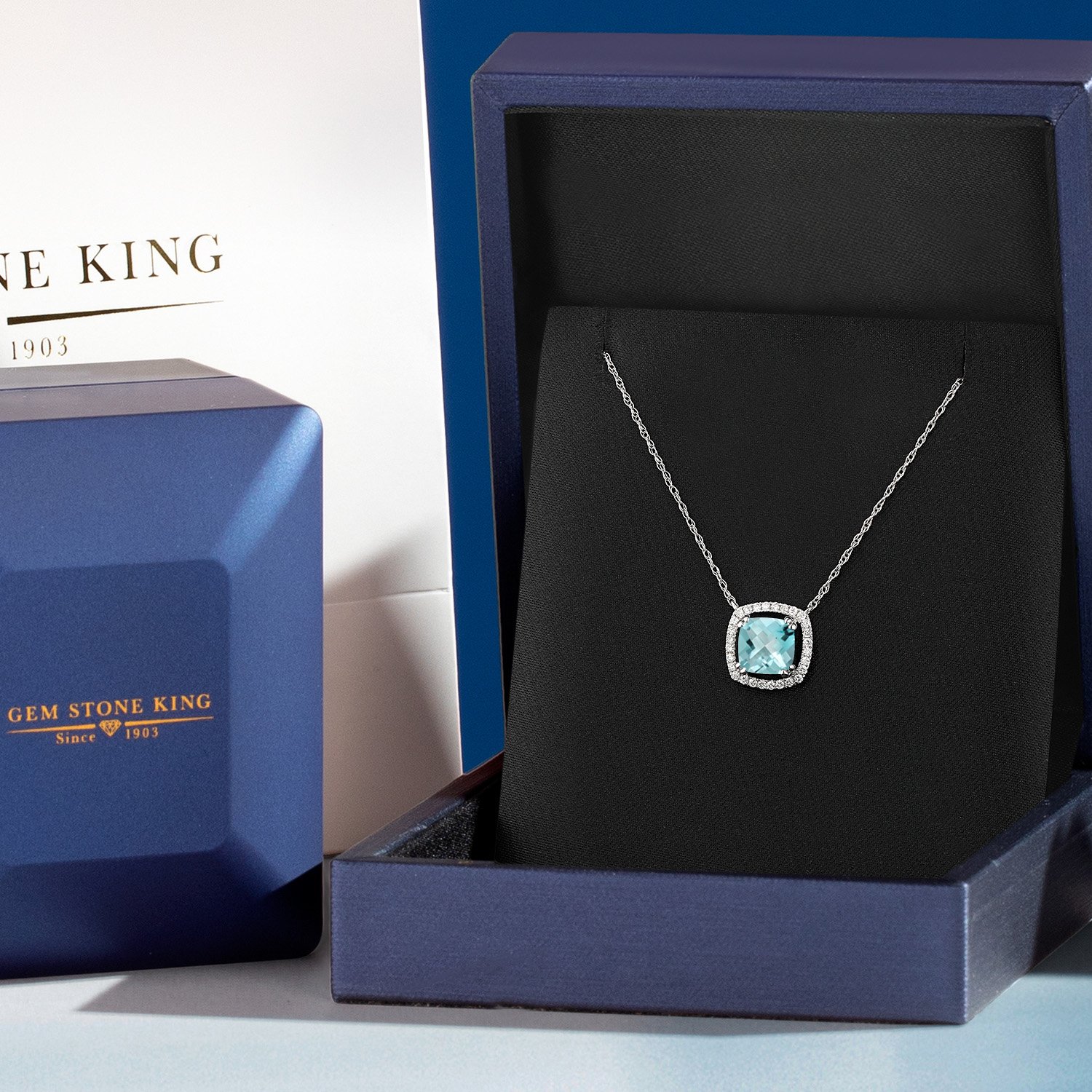 10K White Gold G/H Lab Grown Diamond Necklace Set with Moissanite (1.31 Cttw) - Picture 83 of 96