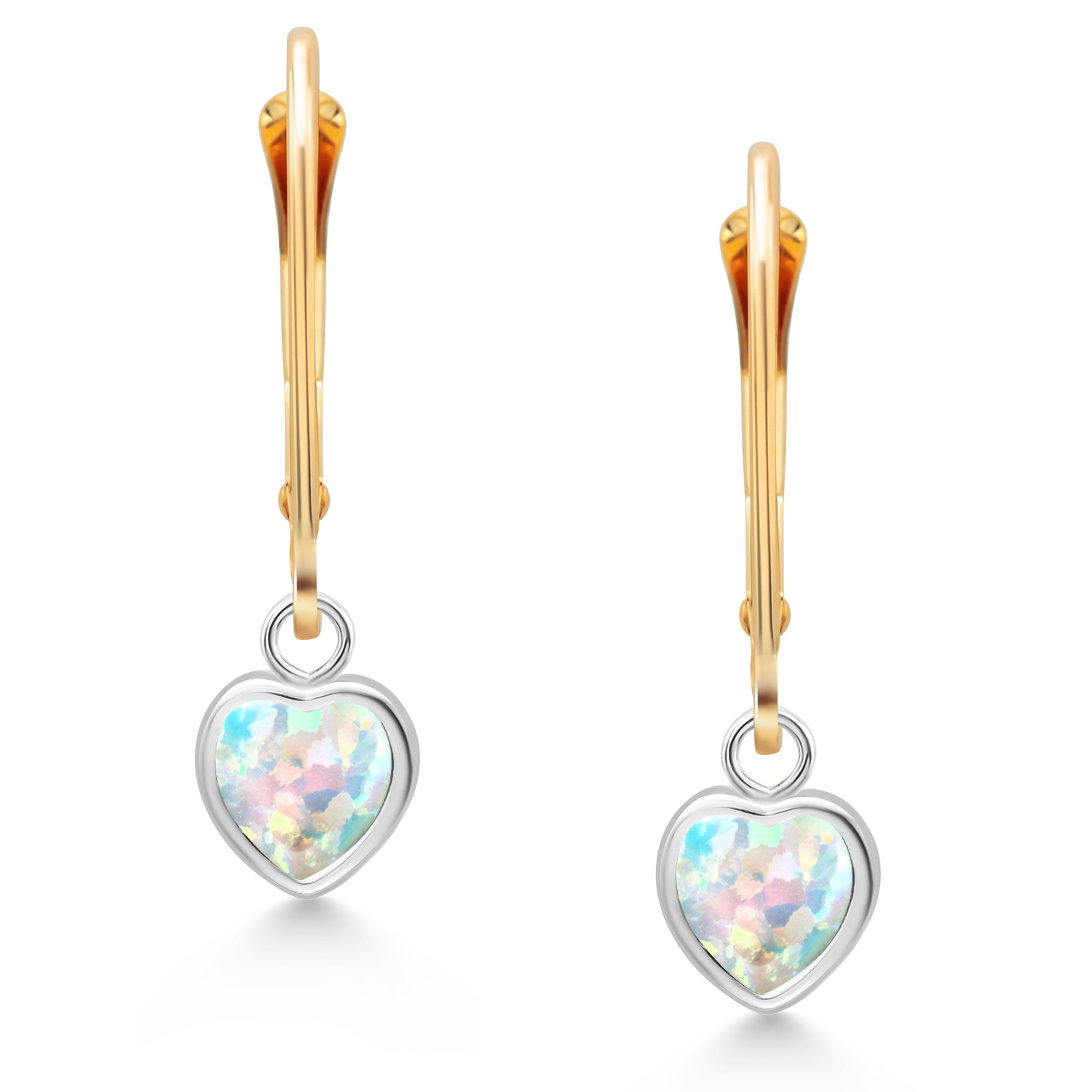 925 Sterling Silver and 14K Yellow Gold Amethyst Drop Dangle Leverback Earrings - Picture 58 of 64