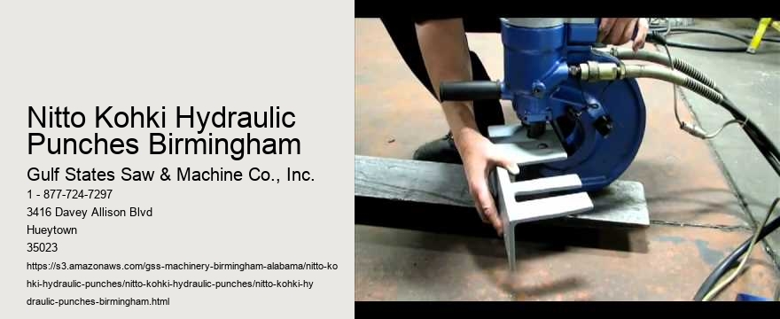 Nitto Kohki Hydraulic Punches Birmingham