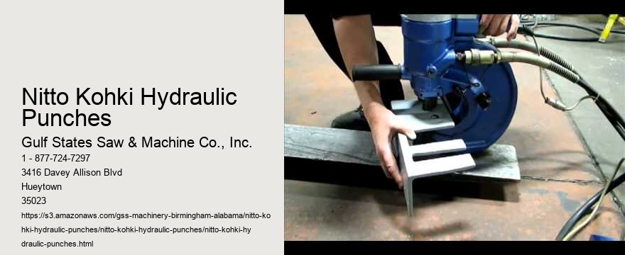 Nitto Kohki Hydraulic Punches