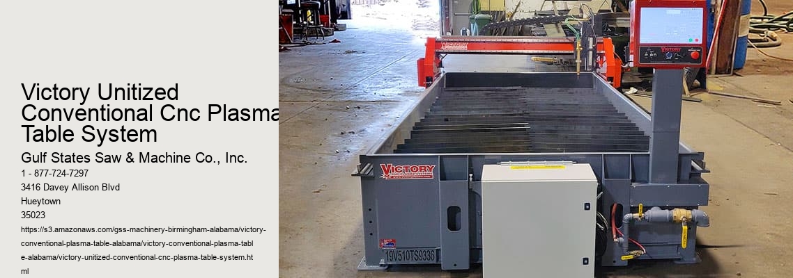 Victory Unitized Conventional Cnc Plasma Table System